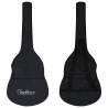 12 Piece Black 38" Western Classical Guitar Set - Hipomarket