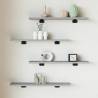 Wall Shelves 4 pcs Grey Sonoma 60x10x1.5 cm Engineered Wood Colour grey sonoma Size 60 x 10 x 1.5 cm Quantity in Package 4 