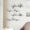 Wall Shelves 4 pcs Grey Sonoma | Durable Floating Storage