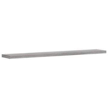 Wall Shelves 4 pcs Grey Sonoma | Durable Floating Storage