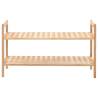 Solid Walnut Wood Shoe Rack - Space Saving & Stylish