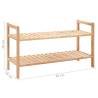 Solid Walnut Wood Shoe Rack - Space Saving & Stylish