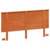 Stylish Wax Brown Solid Wood Pine Headboard - 160 cm