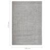 Shaggy Rug Light Grey 120x170 cm Anti Slip | Hipomarket