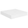 Floating Wall Shelves Set of 4 - Stylish White MDF Display