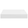 Floating Wall Shelves Set of 4 - Stylish White MDF Display