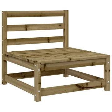 Garden Sofas Armless 3 pcs - Impregnated Pine Wood