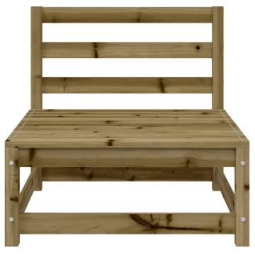 Garden Sofas Armless 3 pcs - Impregnated Pine Wood