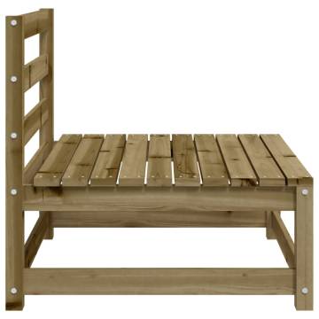 Garden Sofas Armless 3 pcs - Impregnated Pine Wood