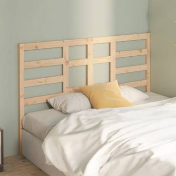 Stylish Solid Wood Pine Bed Headboard - 146x4x104 cm