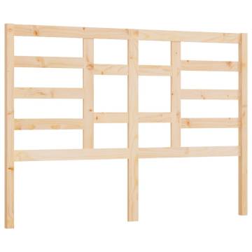 Stylish Solid Wood Pine Bed Headboard - 146x4x104 cm