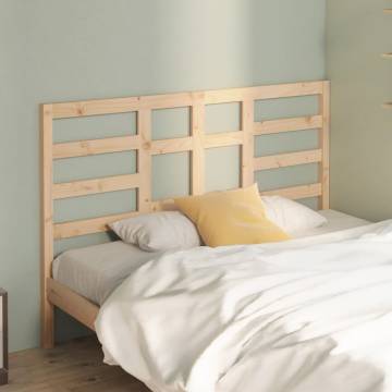 Stylish Solid Wood Pine Bed Headboard - 146x4x104 cm