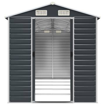 Garden Shed Anthracite 191x470 cm - Galvanised Steel Storage