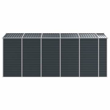 Garden Shed Anthracite 191x470 cm - Galvanised Steel Storage