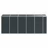 Garden Shed Anthracite 191x470 cm - Galvanised Steel Storage