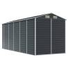 Garden Shed Anthracite 191x470 cm - Galvanised Steel Storage