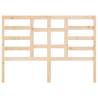 Stylish Solid Wood Pine Bed Headboard - 146x4x104 cm