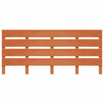 Stylish Wax Brown Solid Pine Headboard - 135 cm