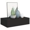 Wall-mounted Drawer Shelves - Elegant Black Storage Solution