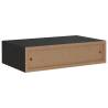 Wall-mounted Drawer Shelves - Elegant Black Storage Solution