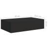 Wall-mounted Drawer Shelves - Elegant Black Storage Solution