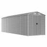 Light Grey Garden Shed - Galvanised Steel | HipoMarket