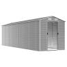 Light Grey Garden Shed - Galvanised Steel | HipoMarket