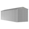 Light Grey Garden Shed - Galvanised Steel | HipoMarket