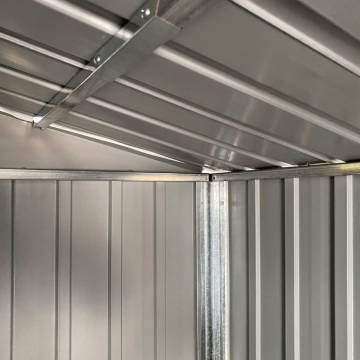 Light Grey Garden Shed - Galvanised Steel | HipoMarket