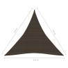 Sunshade Sail 3.6m Brown | HDPE Sun Protection