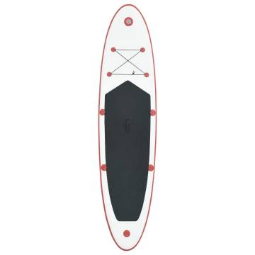 Stand Up Paddle Board Set - Inflatable Red and White SUP