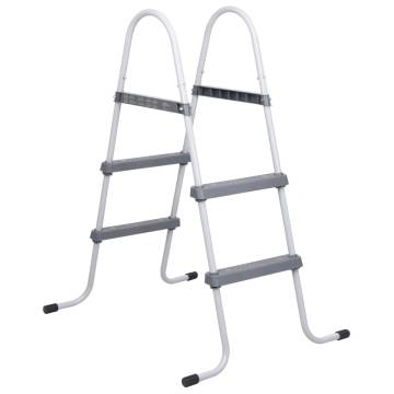 Durable Pool Ladder Grey 84 cm Steel - Safe & Convenient Access