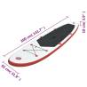 Stand Up Paddle Board Set - Inflatable Red and White SUP