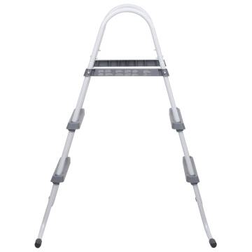 Durable Pool Ladder Grey 84 cm Steel - Safe & Convenient Access