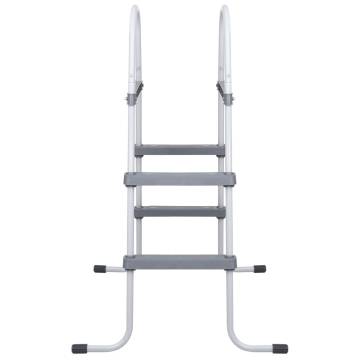 Durable Pool Ladder Grey 84 cm Steel - Safe & Convenient Access