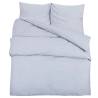 Duvet Cover Set Grey 155x220 cm - Soft Microfiber Bedding