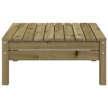 Pine Garden Footstool - Stylish and Versatile Outdoor Furniture