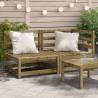 Garden Sofa 2-Seater Impregnated Wood Pine Colour natural impregnated Quantity in Package 1 Model corner + chair 