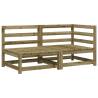 Garden Sofa 2-Seater | Impregnated Wood Pine - Hipomarket