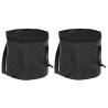 Folding Buckets 2 pcs Black 20 L PVC Colour black Size 30 x 27 cm 