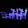 Reindeers & Sleigh Christmas Decoration 280x28x55 cm Acrylic Colour blue Size 43 x 11 x 55 cm (4 pcs) Quantity in Package 1 Number of LEDs 