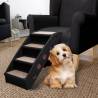 Folding Dog Stairs Black 62x40x49.5 cm Colour black 