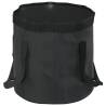 Folding Buckets 2 pcs Black 20L PVC - Space Saving Solution