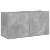 Wall-mounted TV Cabinet in Concrete Grey | HipoMarket