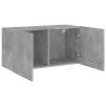 Wall-mounted TV Cabinet in Concrete Grey | HipoMarket