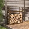 Firewood Rack Honey Brown - Solid Pine Wood Storage Solution