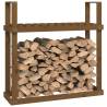 Firewood Rack Honey Brown - Solid Pine Wood Storage Solution