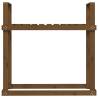 Firewood Rack Honey Brown - Solid Pine Wood Storage Solution