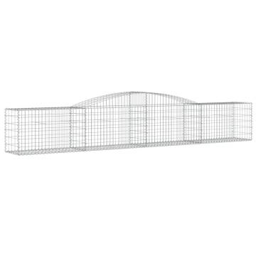 Arched Gabion Basket 400x50x60/80 cm - Galvanised Iron