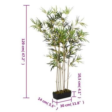 Artificial Bamboo Tree 120 cm - 552 Leaves - Green Decor